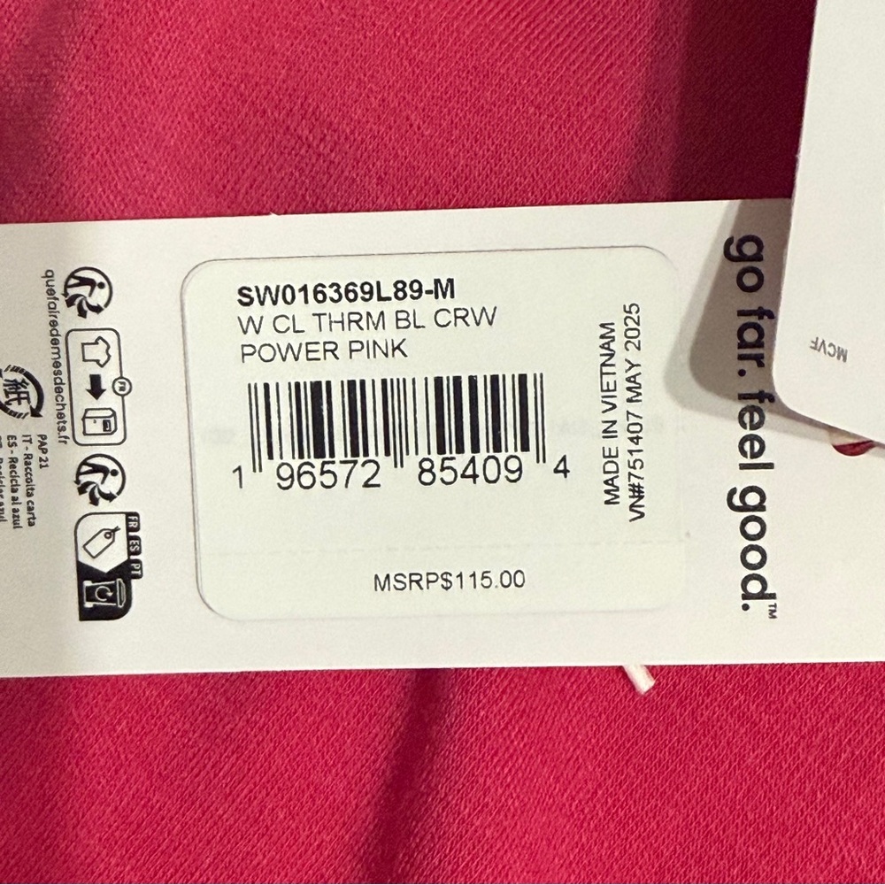 NWY SmartWool Womens Baselayer Long Sleeve Shirt, Size- Medium, Pink - Picture 9 of 11